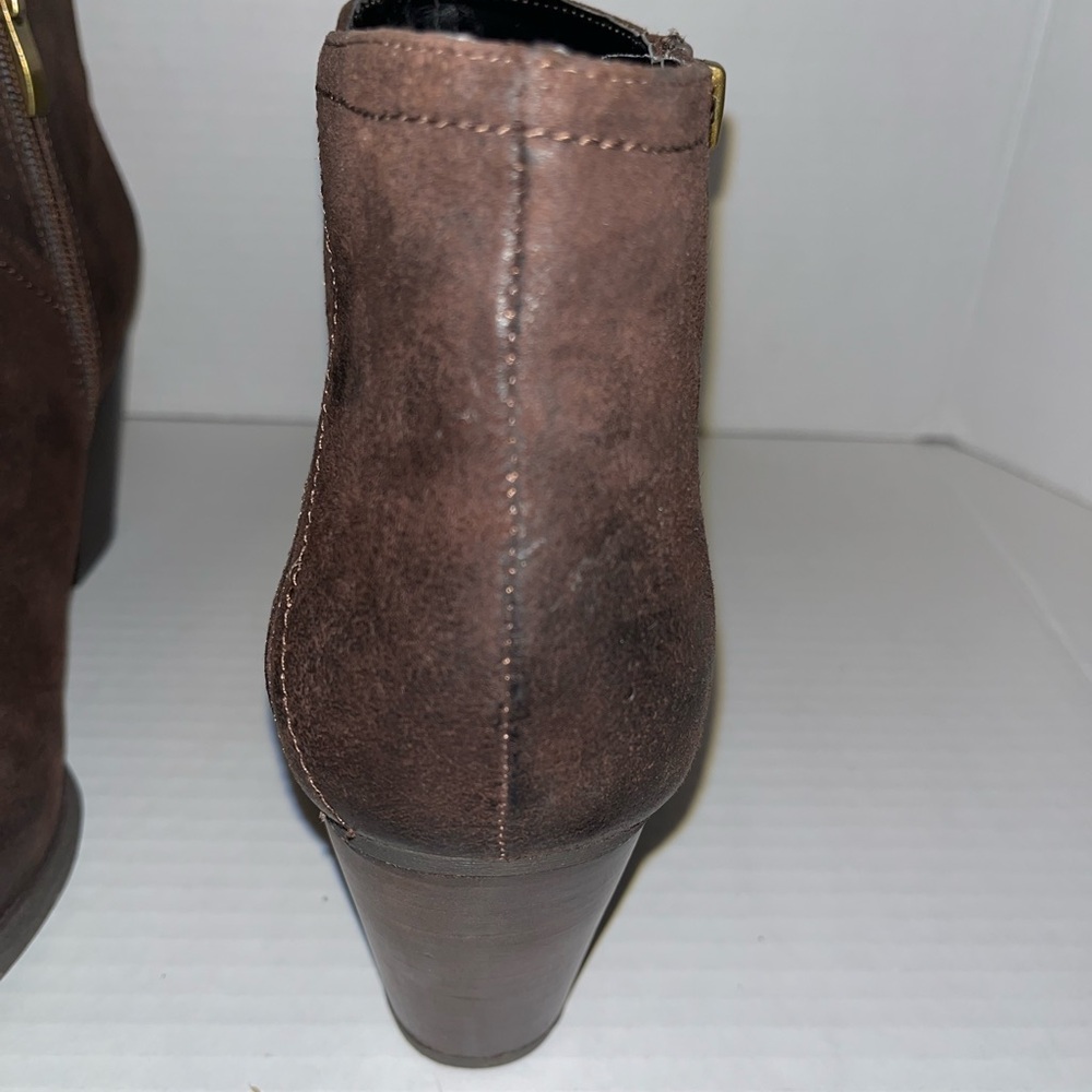 Franco Sarto Brown Domino Ankle Boots 9.5M - Picture 10 of 12